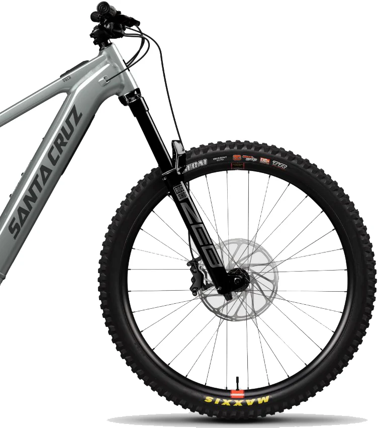 Santa Cruz Vala MX AL 70 Electric Mountain Bike 2026 - Gloss Lunar Grey - Image 3