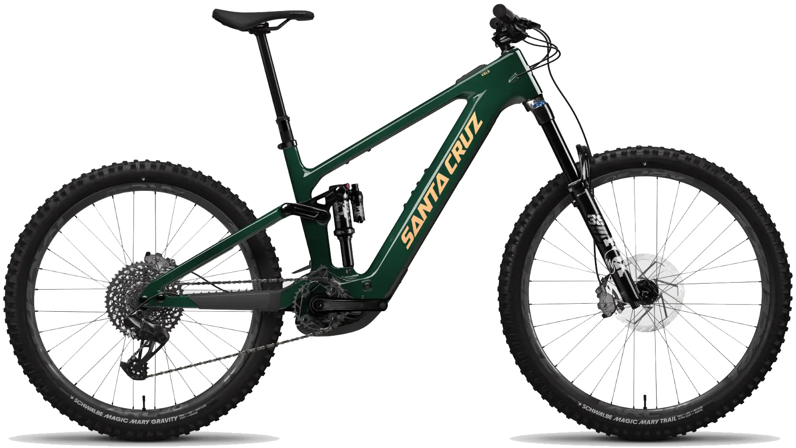 Santa Cruz Vala MX C S Electric Mountain Bike 2025 - Midnight Green