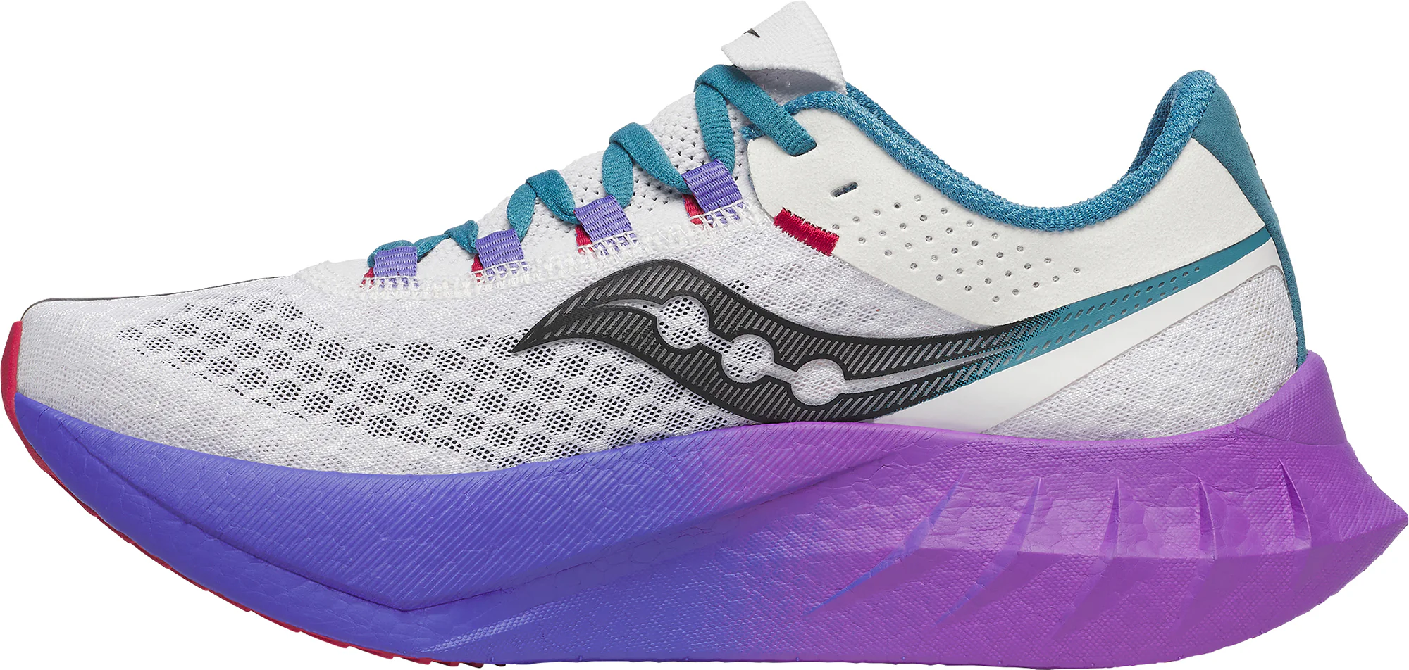 Saucony Endorphin Pro 4 Womens Running Shoes - White - Image 3