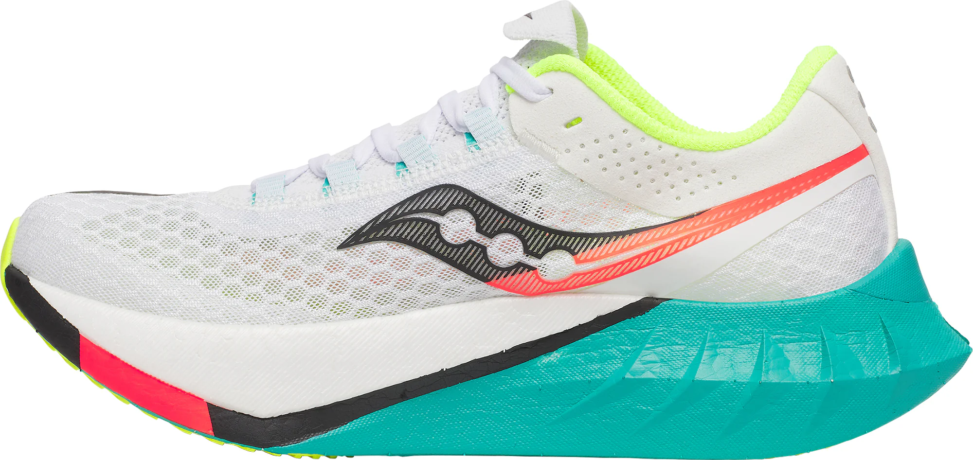 Saucony Endorphin Pro 4 Womens Running Shoes - White - Image 3