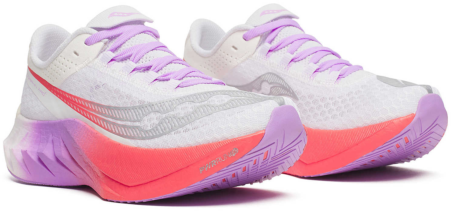 Saucony Endorphin Pro 4 Womens Running Shoes - White - Image 6