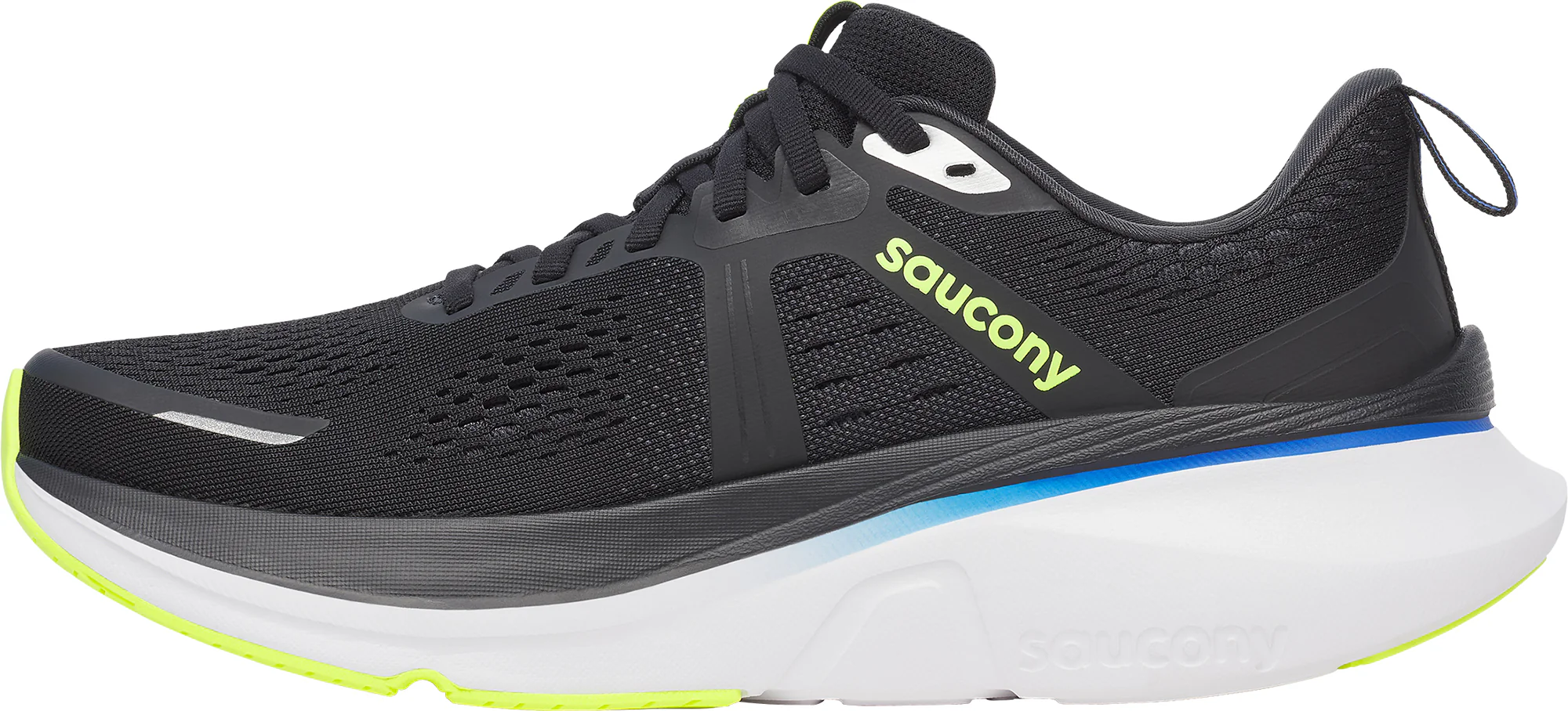 Saucony Guide 18 Mens Running Shoes - Black - Image 3