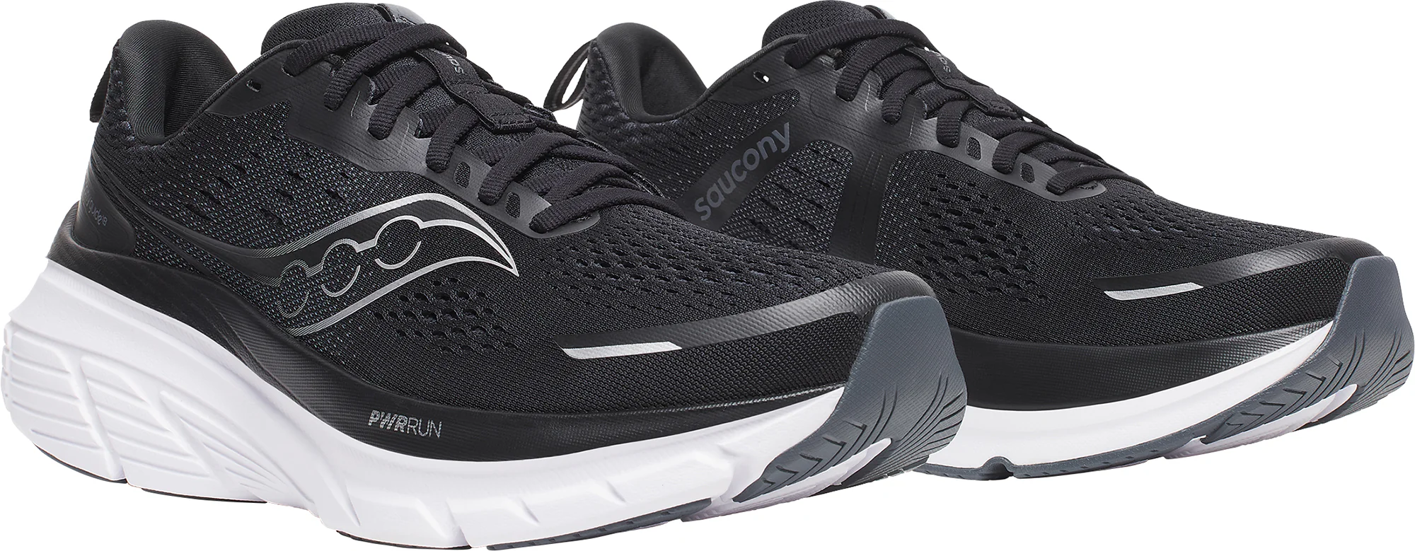 Saucony Guide 18 WIDE FIT Mens Running Shoes - Black - Image 5