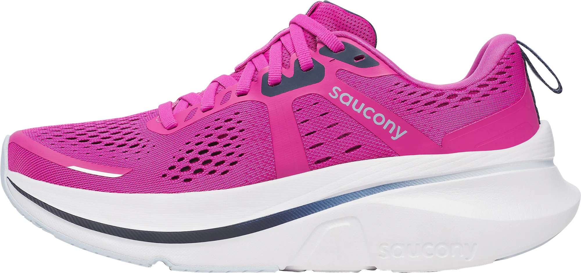 Saucony Guide 18 Womens Running Shoes - Pink - Image 3