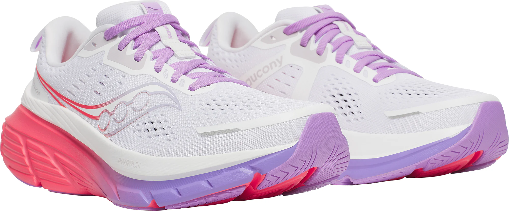 Saucony Guide 18 Womens Running Shoes - White - Image 6
