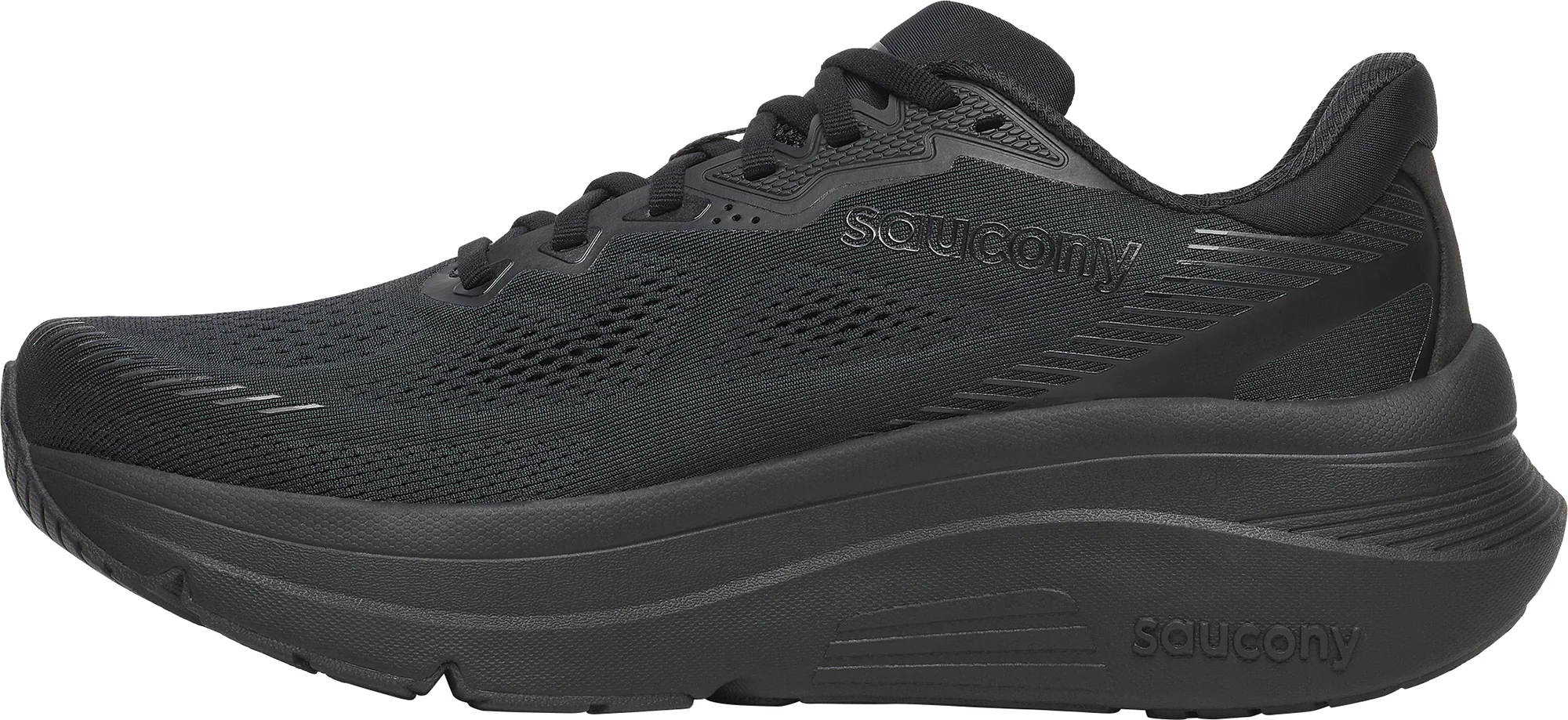 Saucony Guide 19 Mens Running Shoes - Black - Image 3
