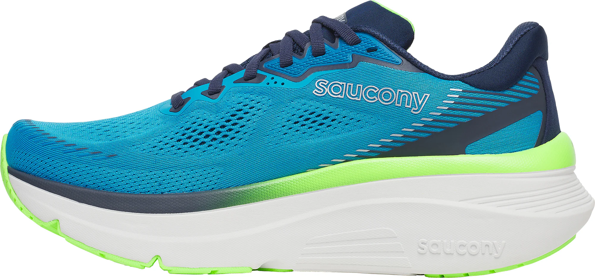 Saucony Guide 19 Mens Running Shoes - Blue - Image 3
