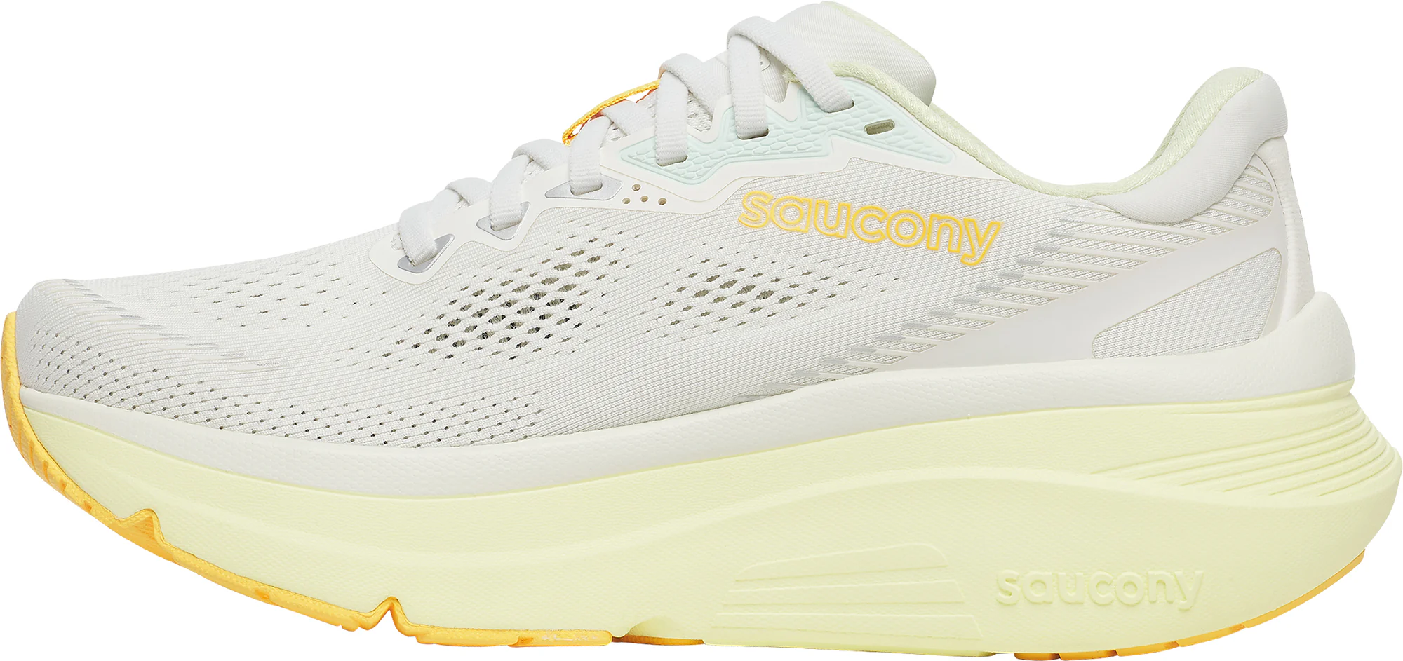 Saucony Guide 19 Womens Running Shoes - White - Image 3