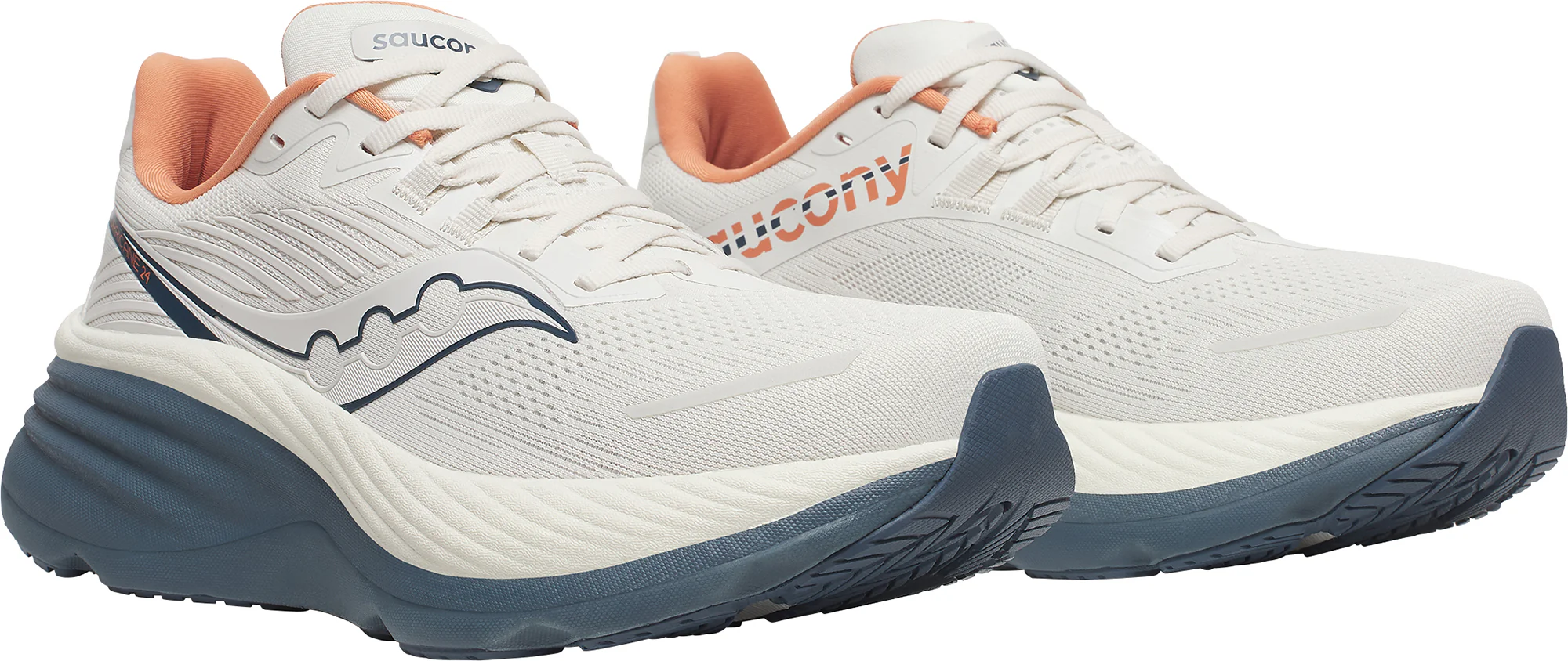 Saucony Hurricane 24 Mens Running Shoes - White - Image 6