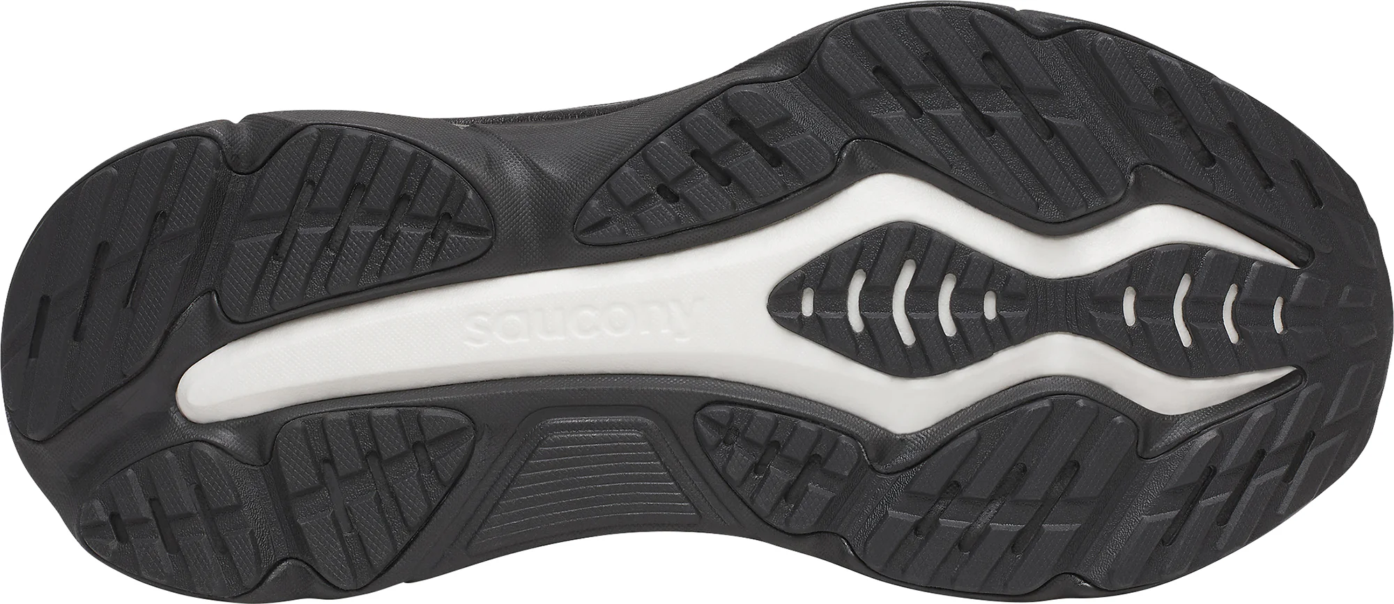 Saucony Hurricane 25 Mens Running Shoes - Black - Image 2