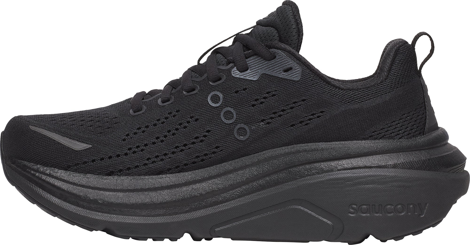 Saucony Hurricane 25 Womens Running Shoes - Black - Image 3