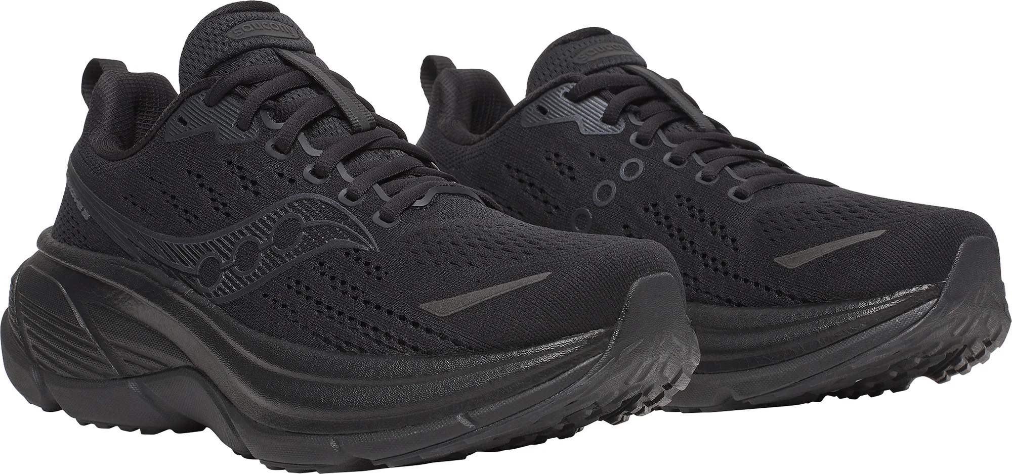 Saucony Hurricane 25 Womens Running Shoes - Black - Image 6