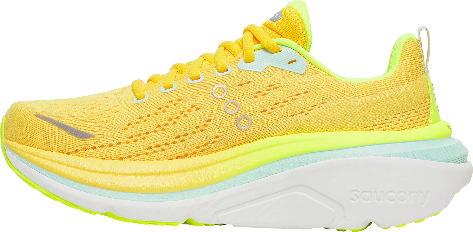 Saucony Hurricane 25 Womens Running Shoes - Yellow - Image 3