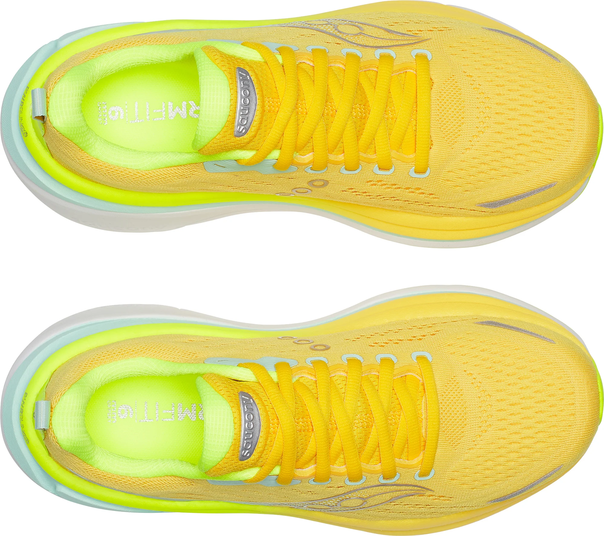 Saucony Hurricane 25 Womens Running Shoes - Yellow - Image 4
