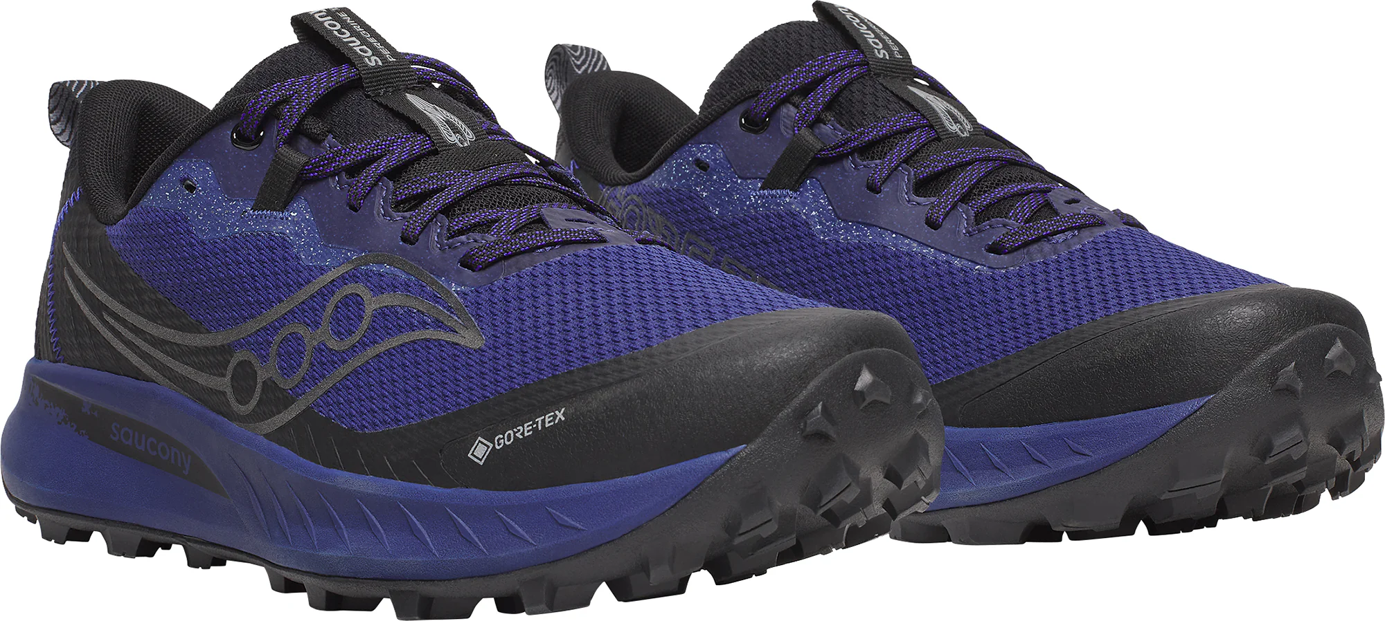 Saucony Peregrine 15 GORE-TEX Mens Trail Running Shoes - Blue - Image 6