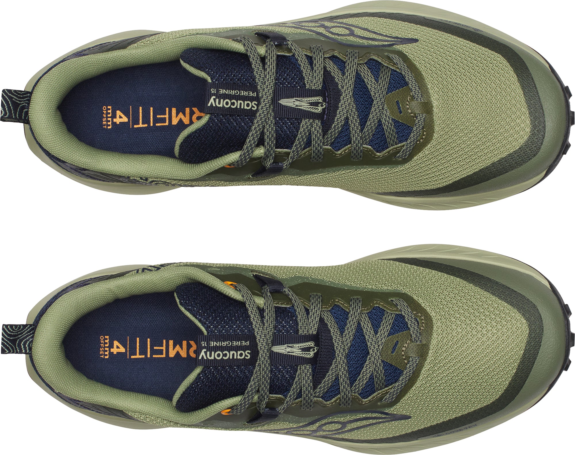 Saucony Peregrine 15 GORE-TEX Mens Trail Running Shoes - Green - Image 4