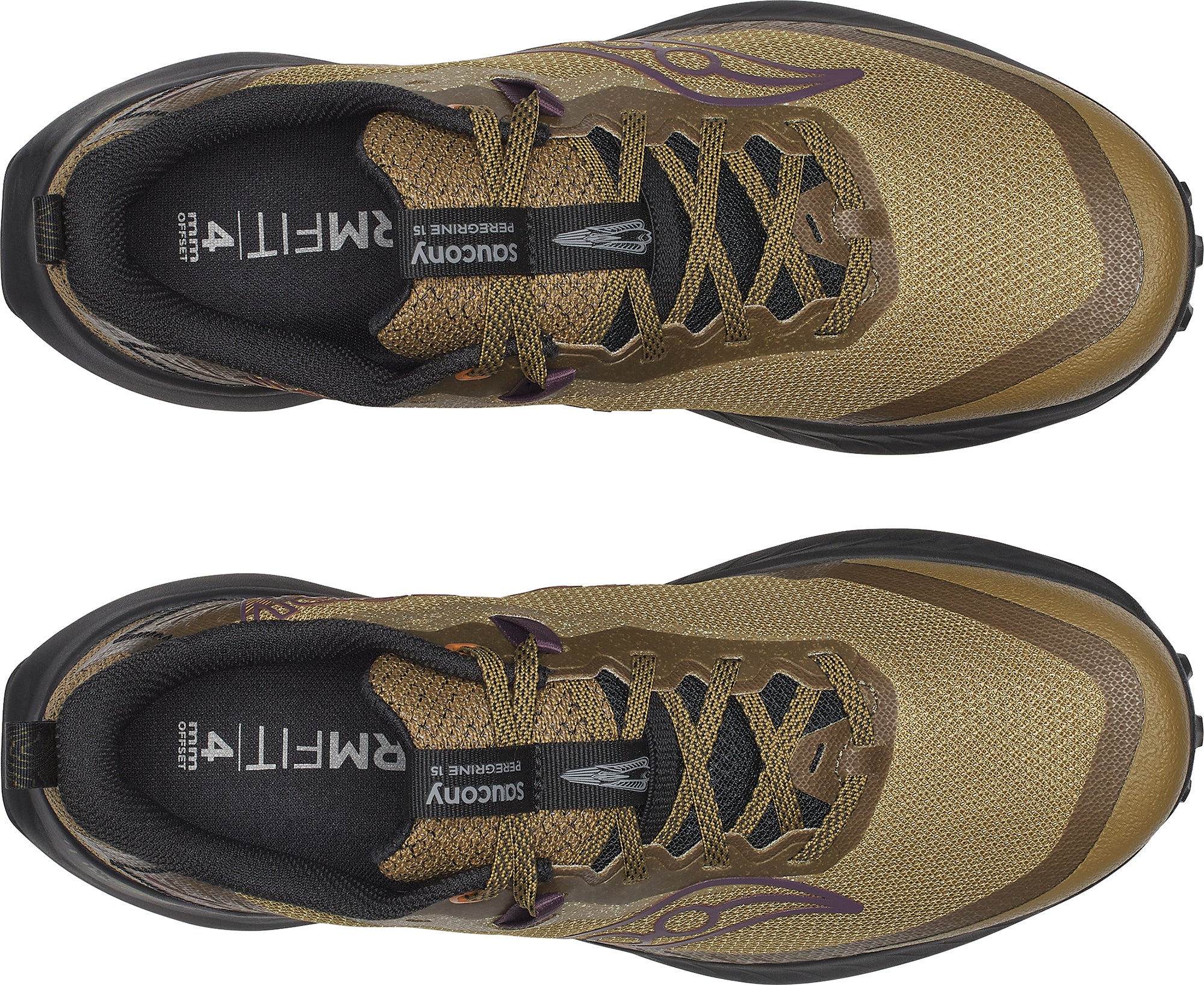 Saucony Peregrine 15 Mens Trail Running Shoes - Brown - Image 4