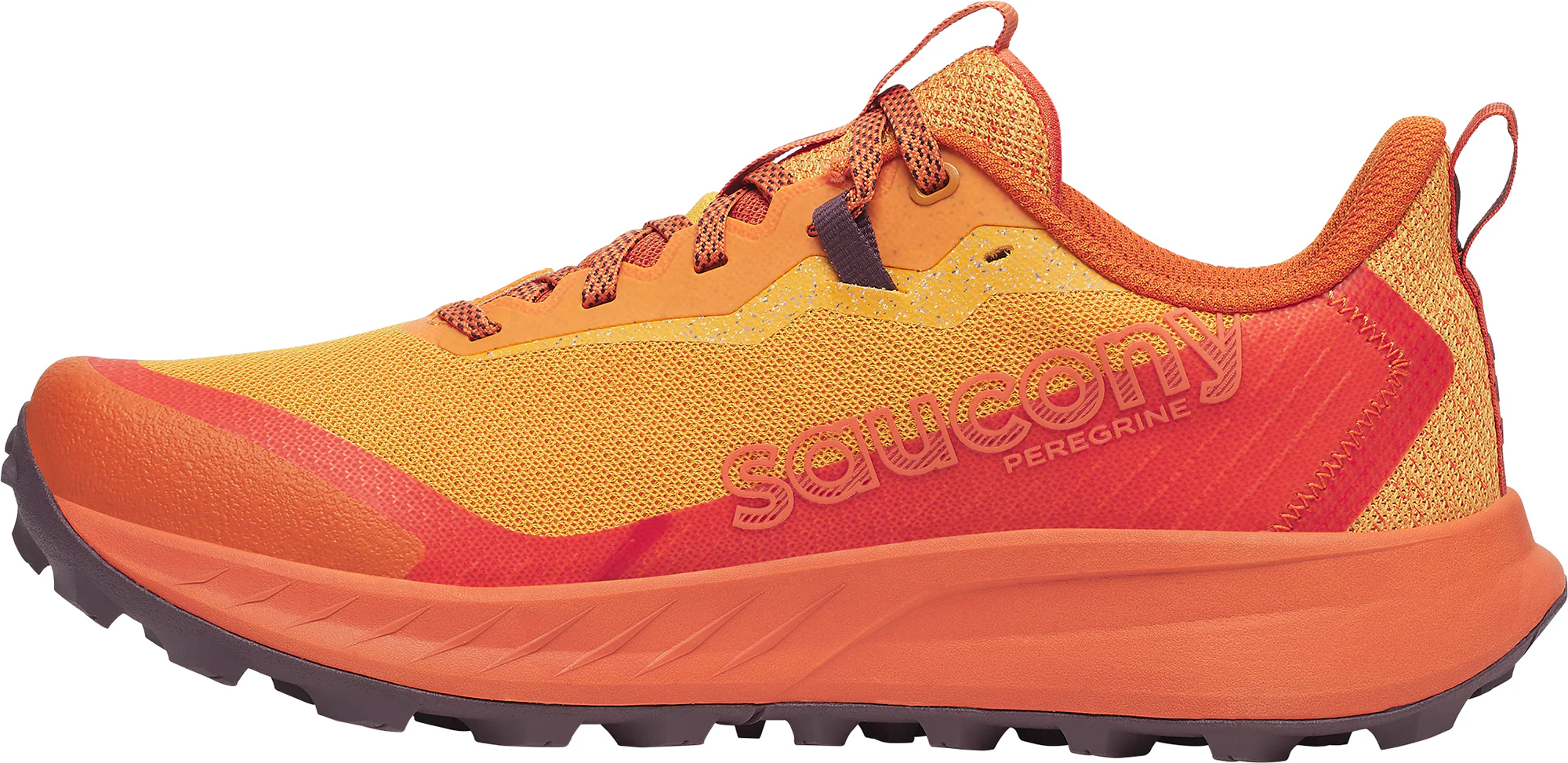 Saucony Peregrine 15 Mens Trail Running Shoes - Orange - Image 3