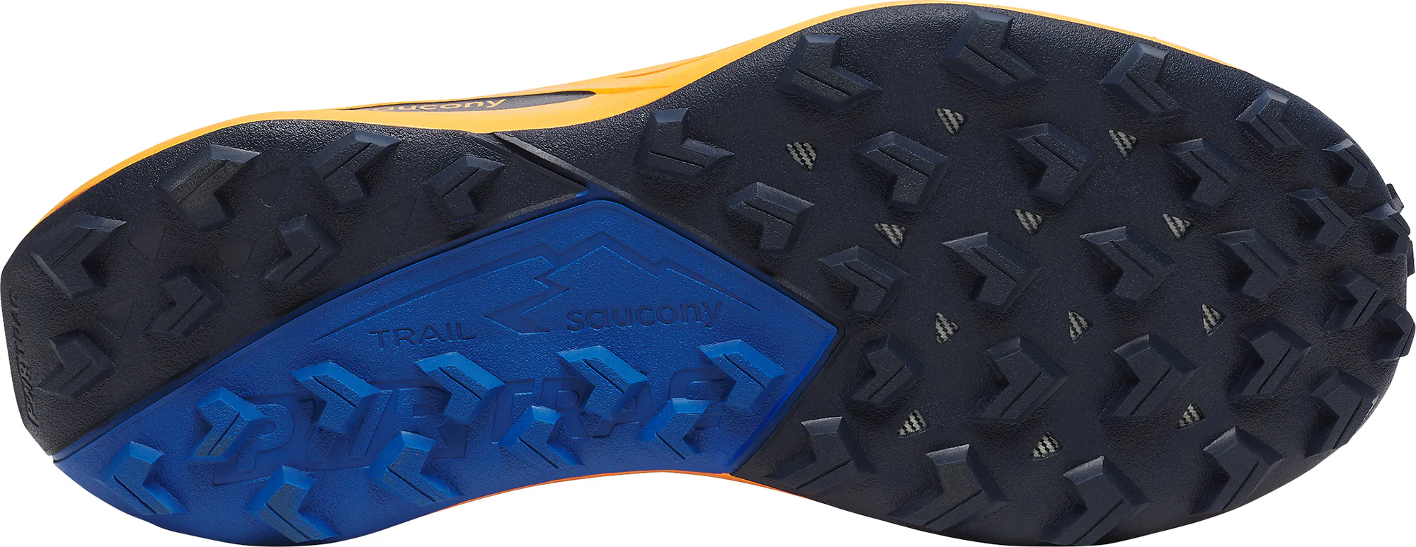Saucony Peregrine 15 Mens Trail Running Shoes - Orange - Image 2