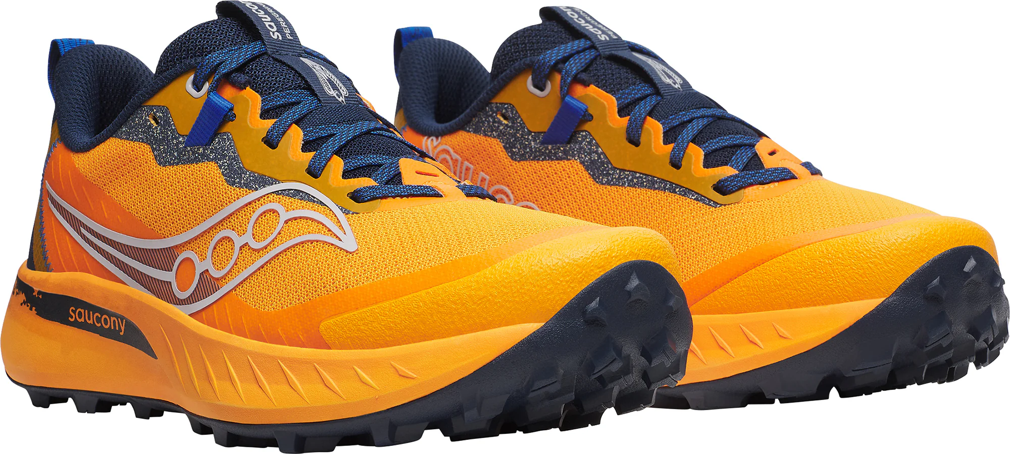 Saucony Peregrine 15 Mens Trail Running Shoes - Orange - Image 6