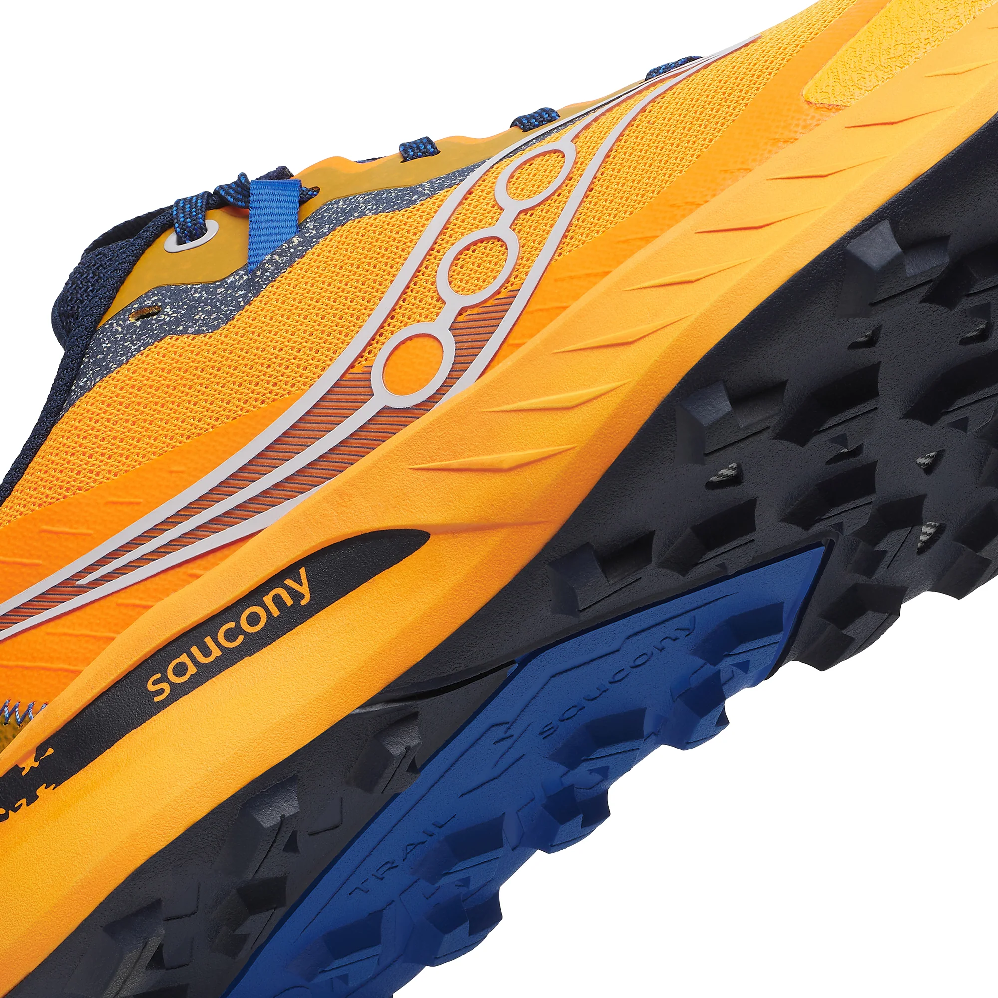 Saucony Peregrine 15 Mens Trail Running Shoes - Orange - Image 8