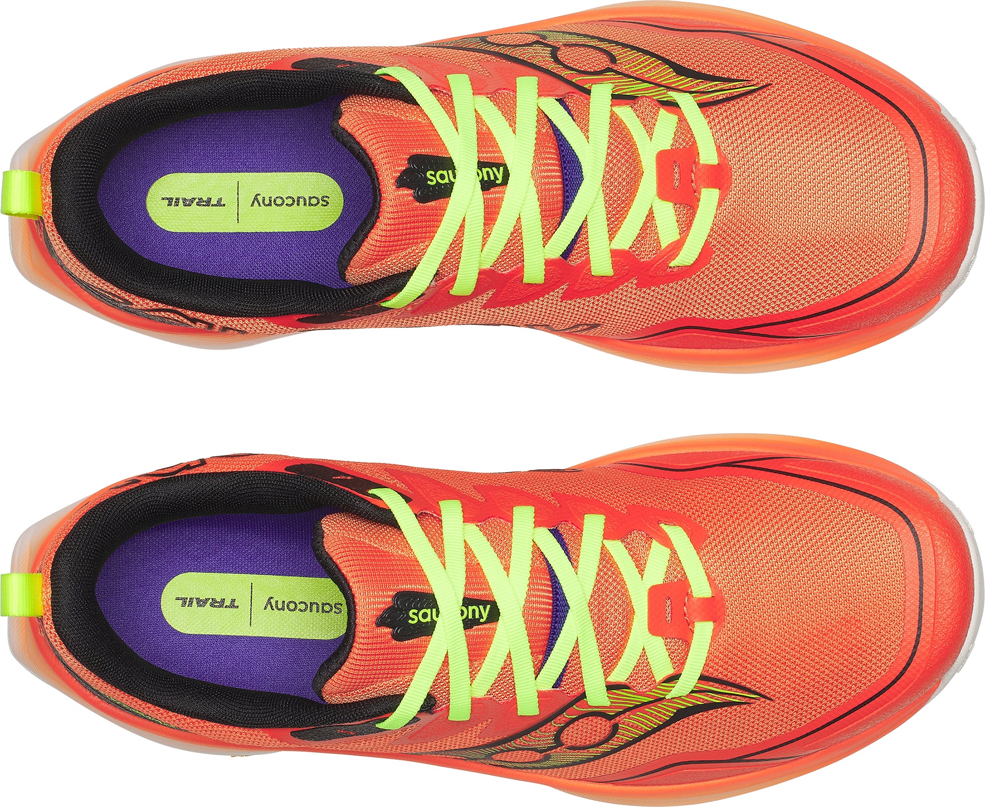 Saucony Peregrine 16 Mens Trail Running Shoes - Orange - Image 4
