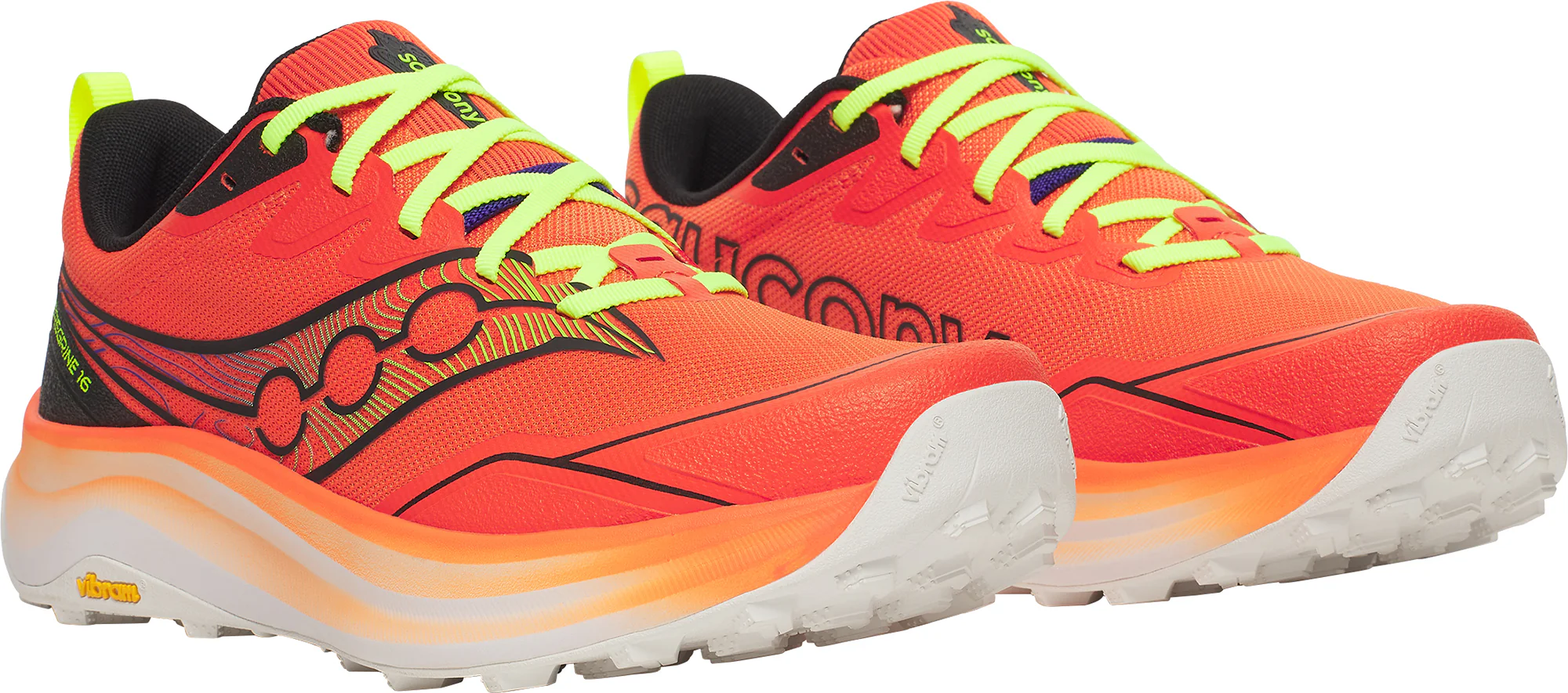 Saucony Peregrine 16 Mens Trail Running Shoes - Orange - Image 6
