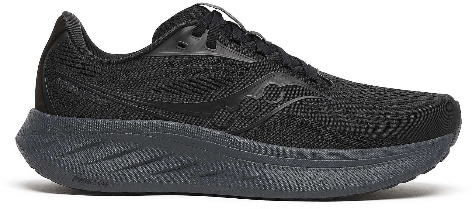 Saucony Ride 18 Mens Running Shoes - Black