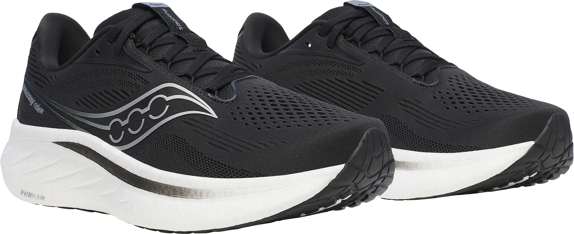 Saucony Ride 18 Mens Running Shoes - Black - Image 6