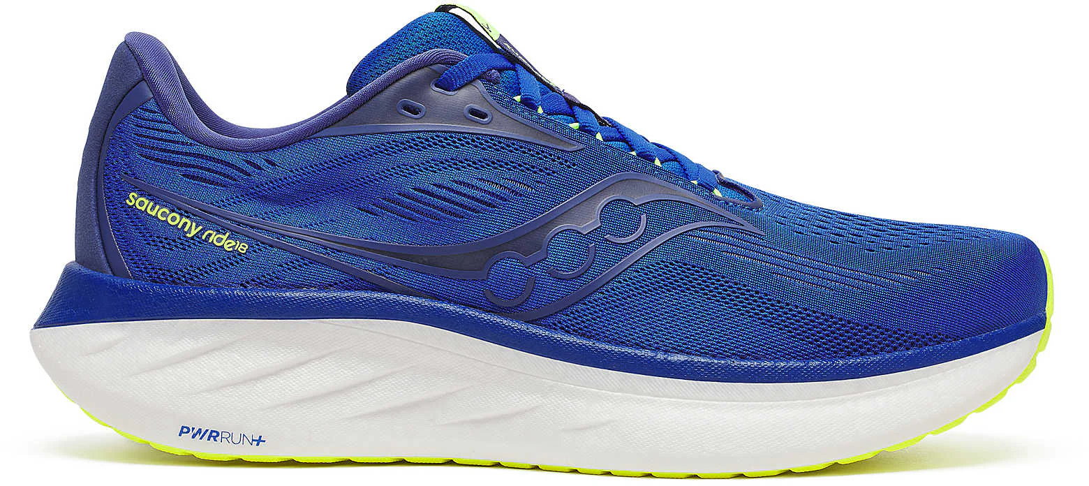 Saucony Ride 18 Mens Running Shoes - Blue