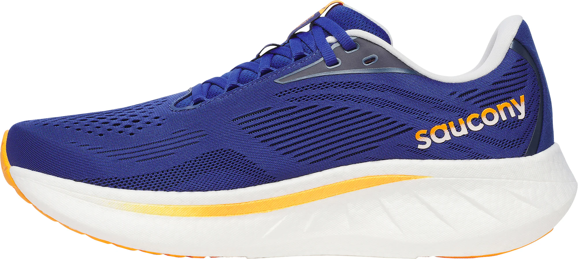 Saucony Ride 18 Mens Running Shoes - Blue - Image 3
