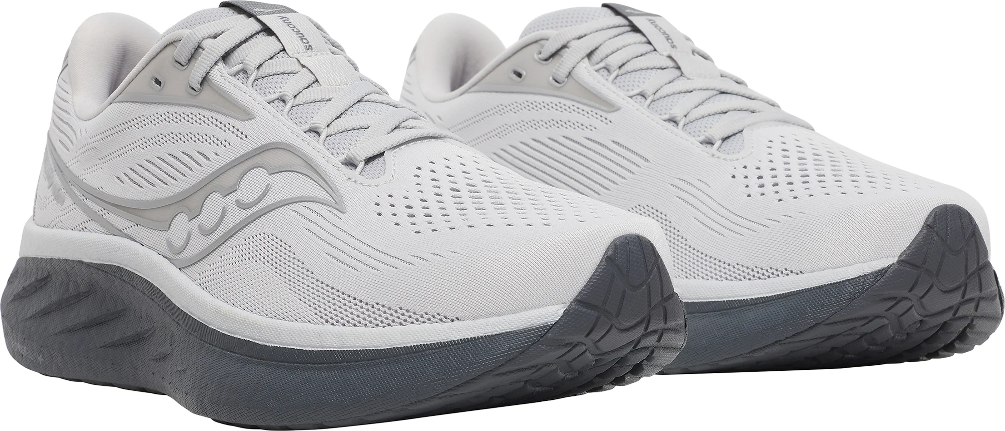 Saucony Ride 18 Mens Running Shoes - Grey - Image 6