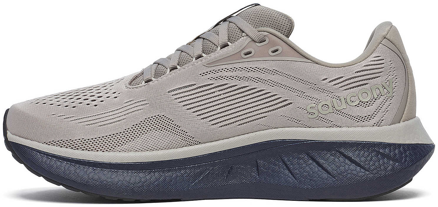 Saucony Ride 18 Mens Running Shoes - Grey - Image 3