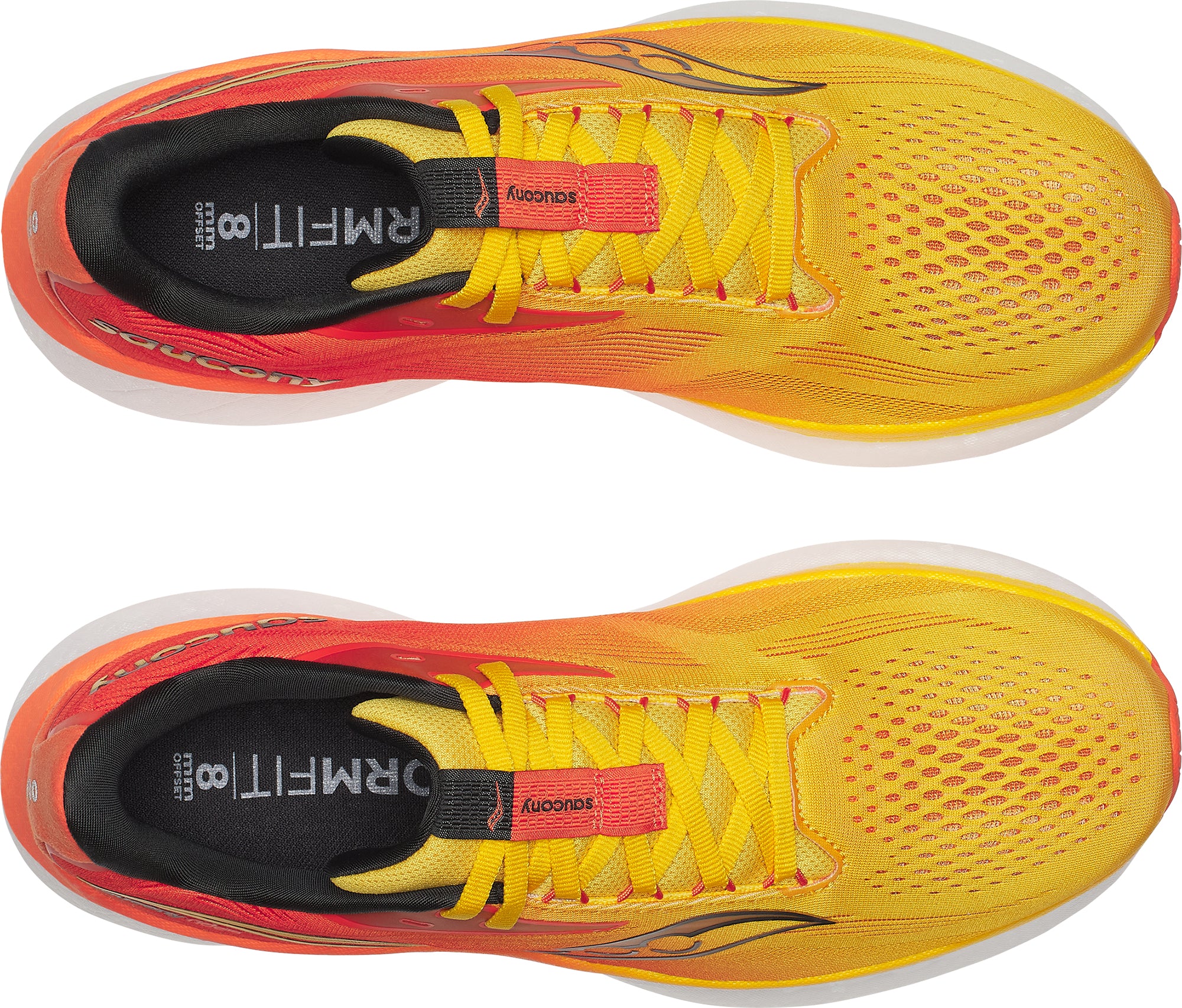 Saucony Ride 18 Mens Running Shoes - Yellow - Image 4