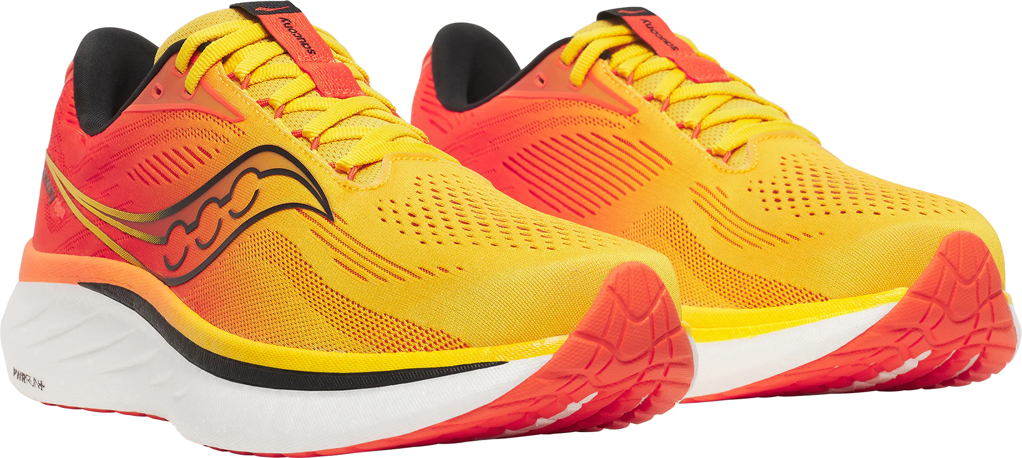 Saucony Ride 18 Mens Running Shoes - Yellow - Image 6