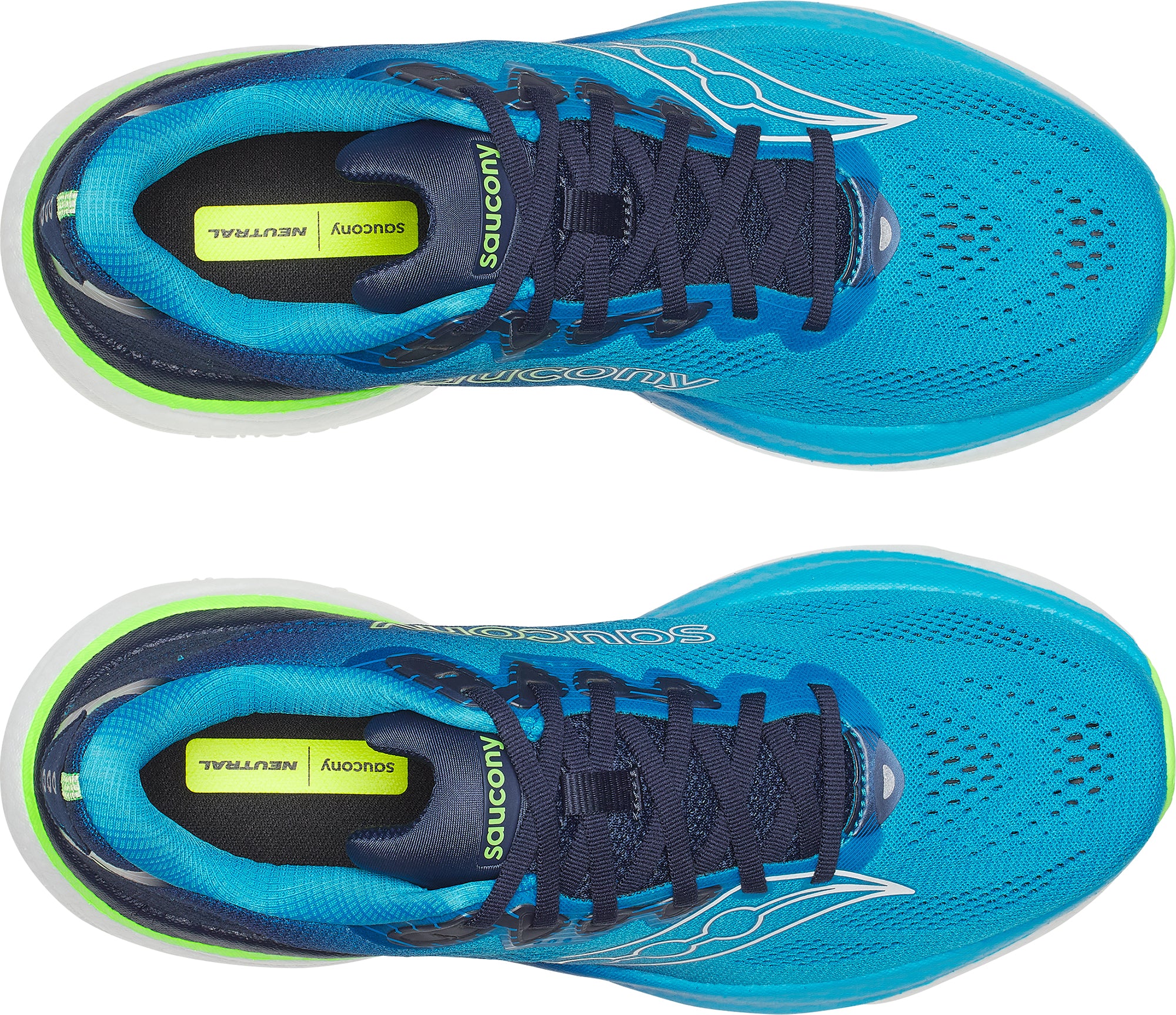 Saucony Ride 19 Mens Running Shoes - Blue - Image 4