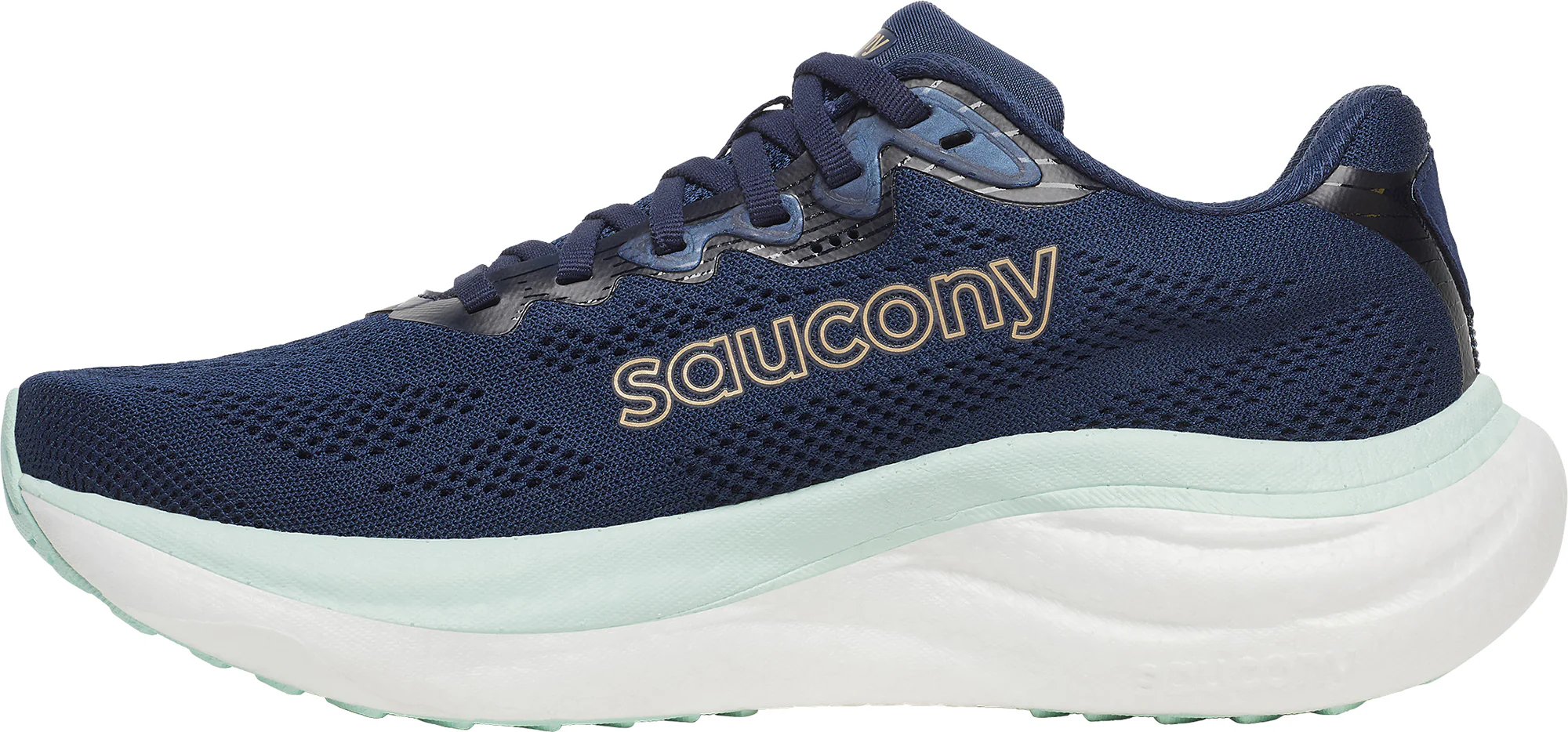 Saucony Ride 19 Womens Running Shoes - Blue - Image 3