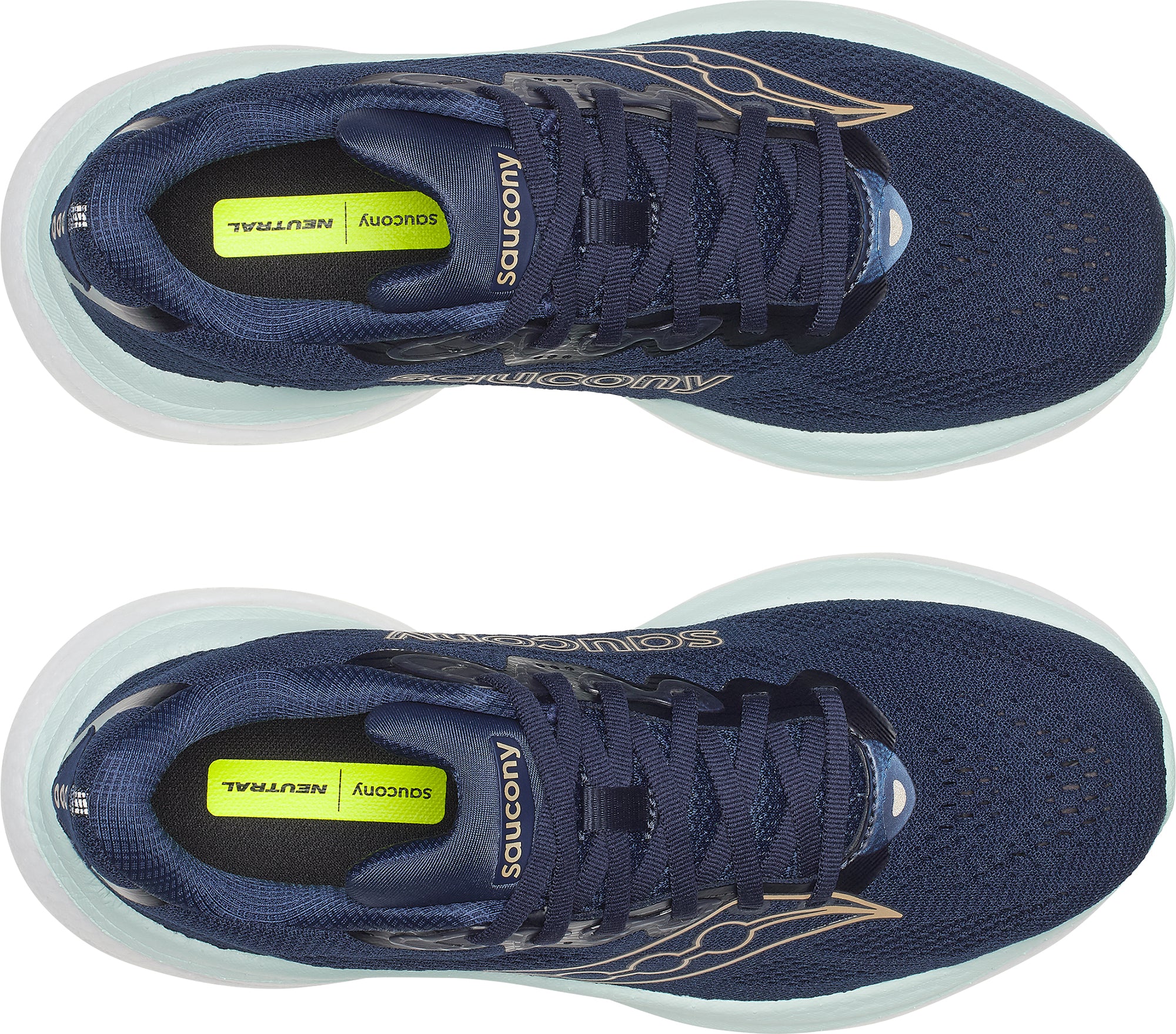 Saucony Ride 19 Womens Running Shoes - Blue - Image 4