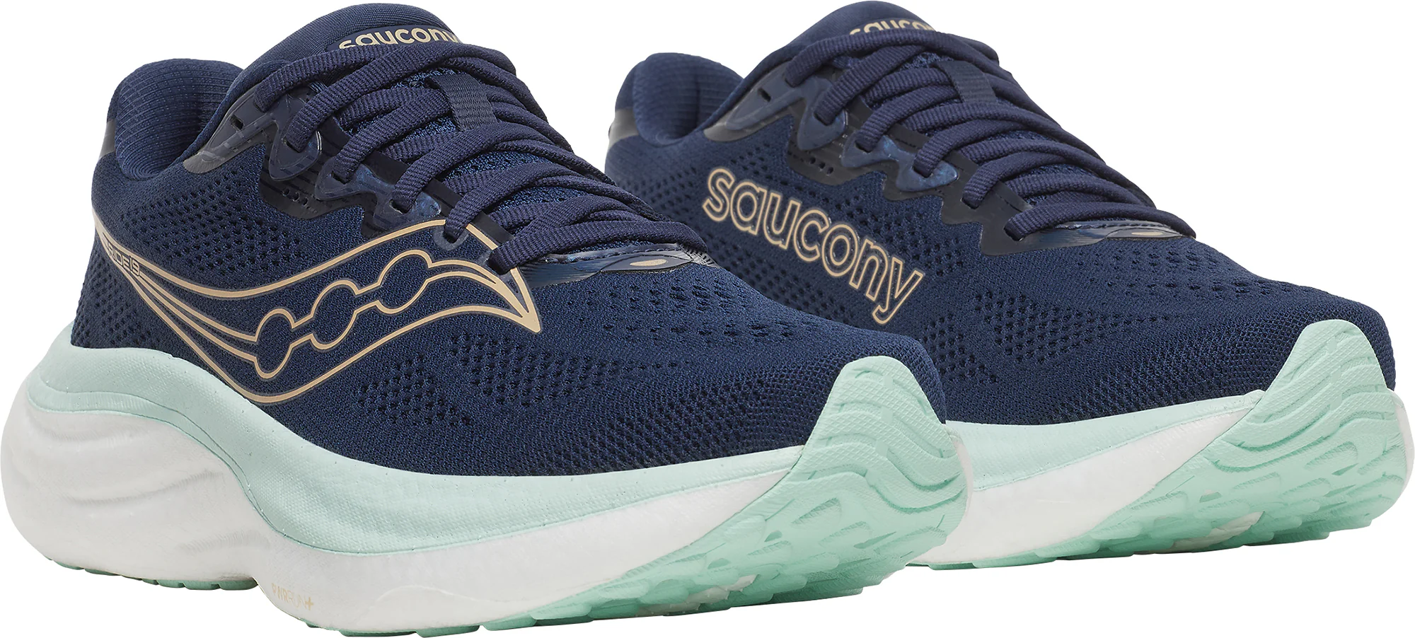Saucony Ride 19 Womens Running Shoes - Blue - Image 6