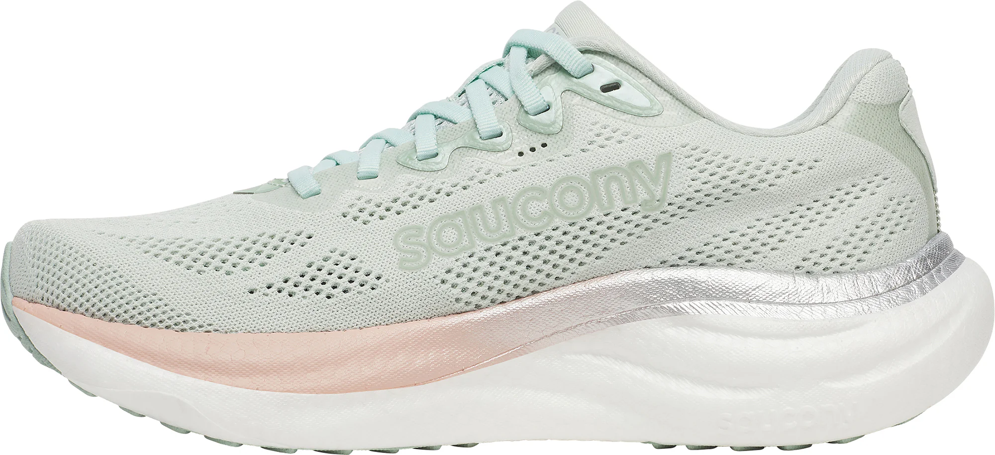 Saucony Ride 19 Womens Running Shoes - Green - Image 3