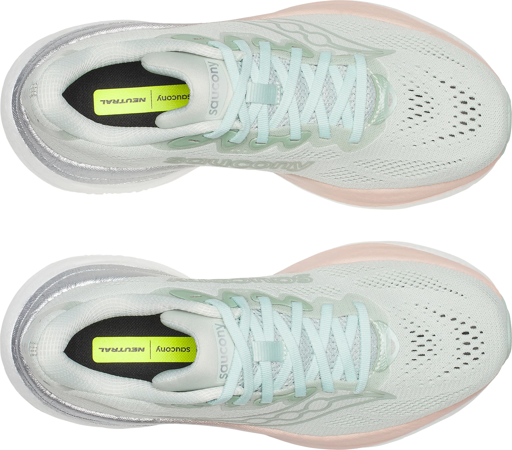 Saucony Ride 19 Womens Running Shoes - Green - Image 4