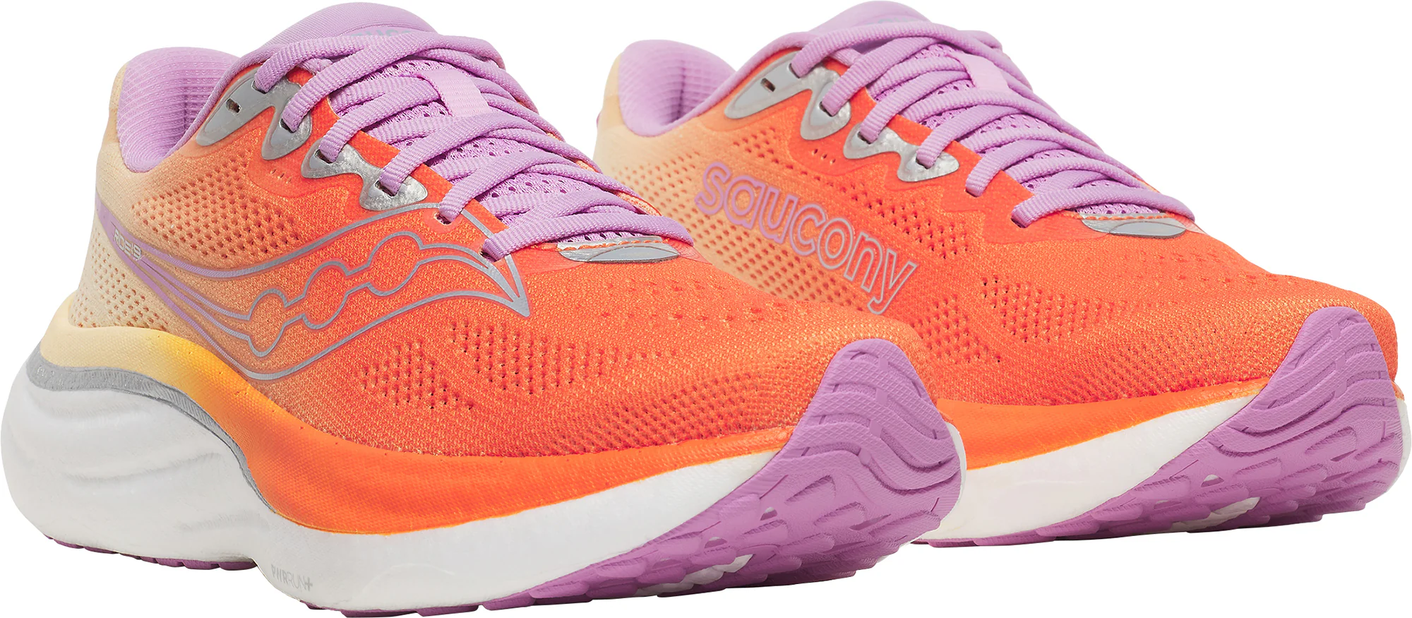 Saucony Ride 19 Womens Running Shoes - Orange - Image 6
