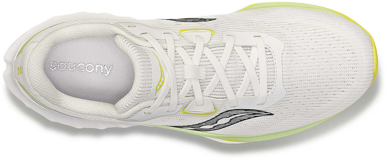Saucony Tide 2 Mens Running Shoes - White - Image 4