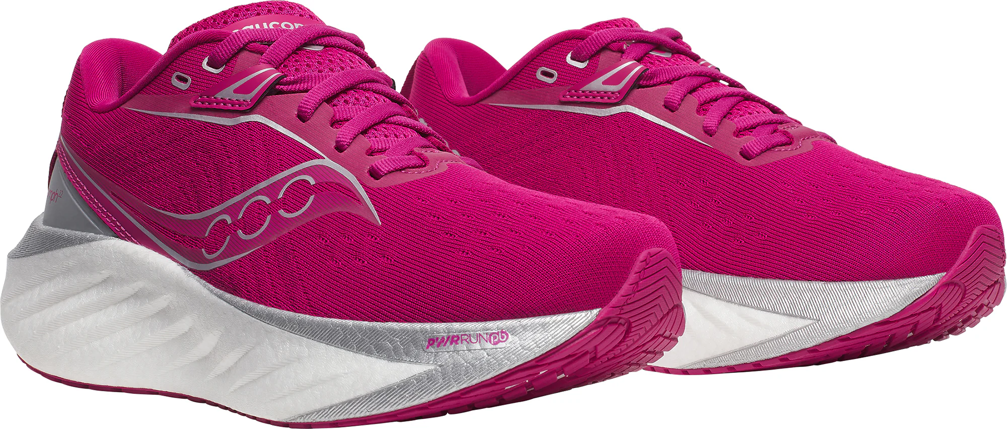 Saucony Triumph 22 Womens Running Shoes - Pink - Image 6