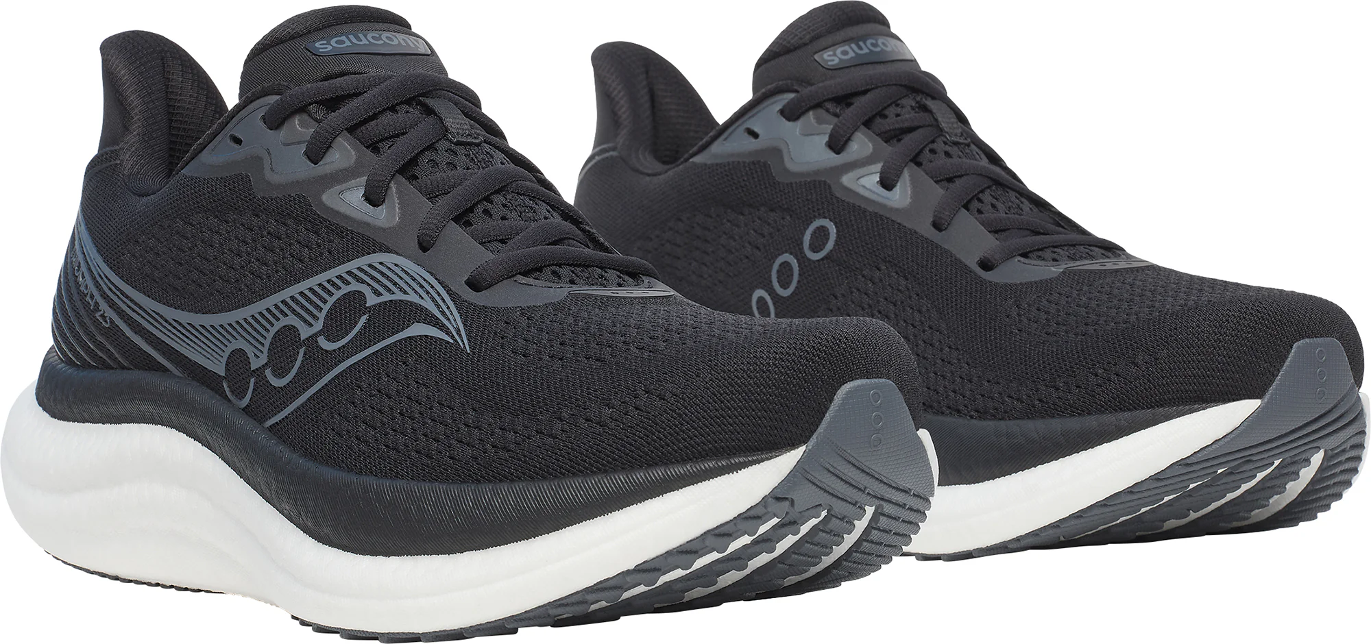 Saucony Triumph 23 Mens Running Shoes - Black - Image 6