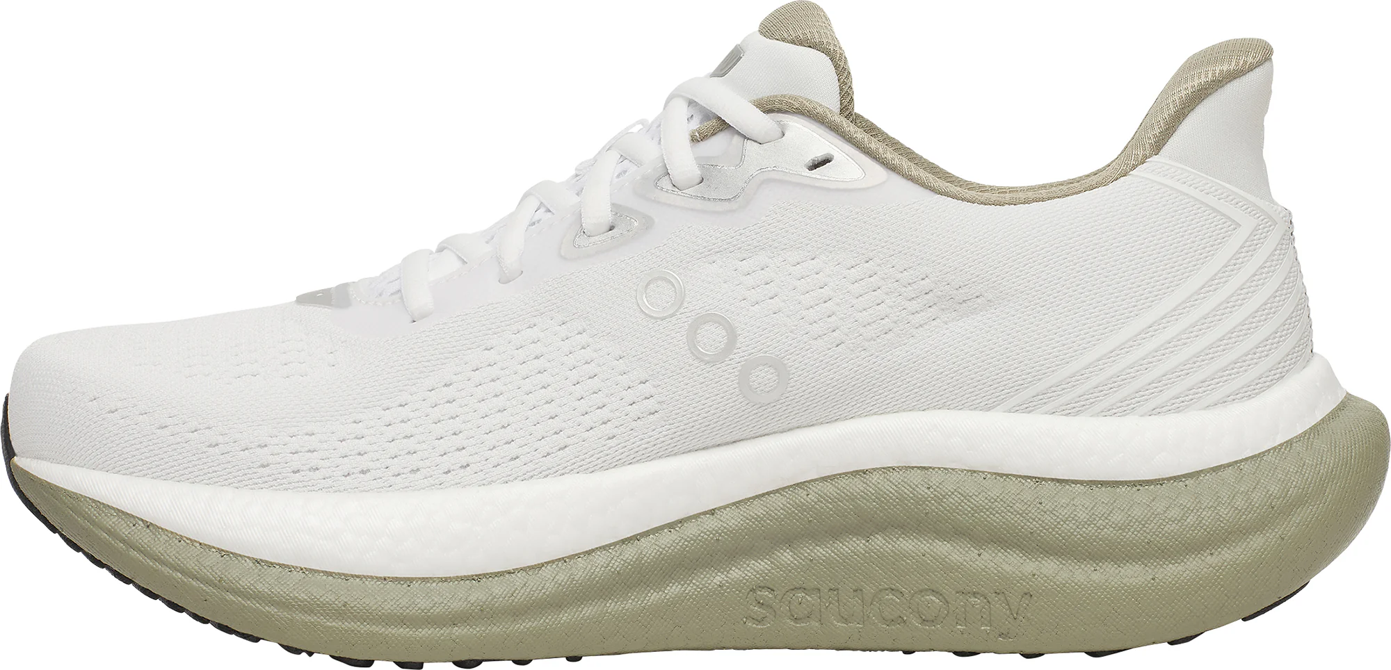 Saucony Triumph 23 Mens Running Shoes - White - Image 3