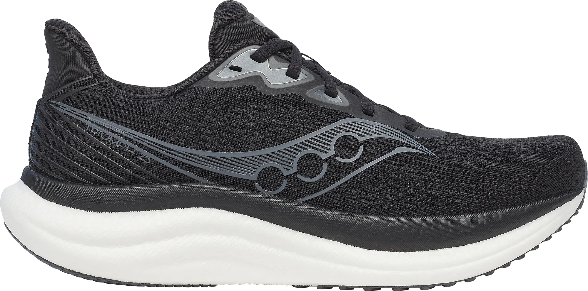 Saucony Triumph 23 WIDE FIT Mens Running Shoes - Black