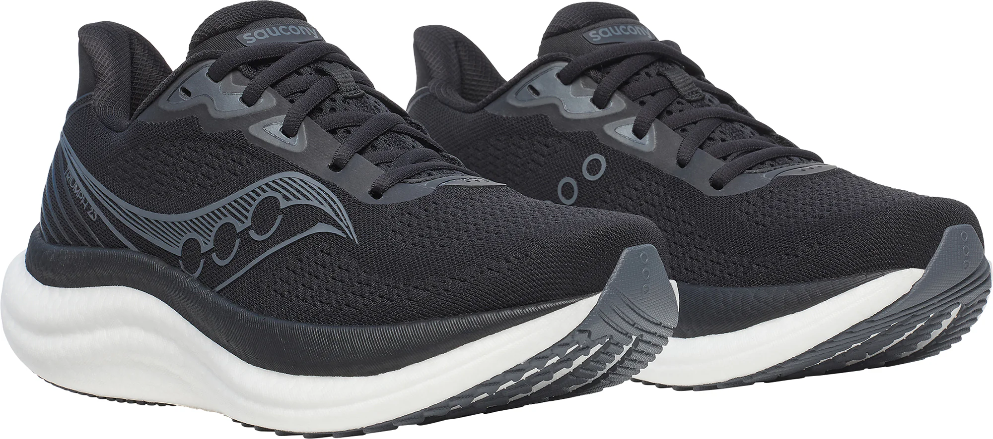 Saucony Triumph 23 Womens Running Shoes - Black - Image 6