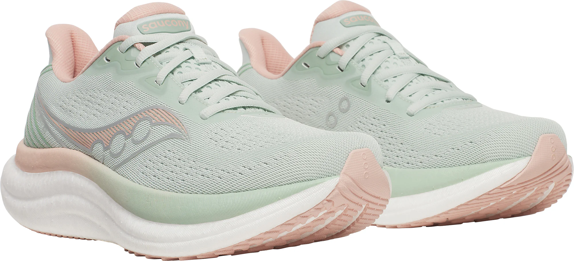 Saucony Triumph 23 Womens Running Shoes - Green - Image 6