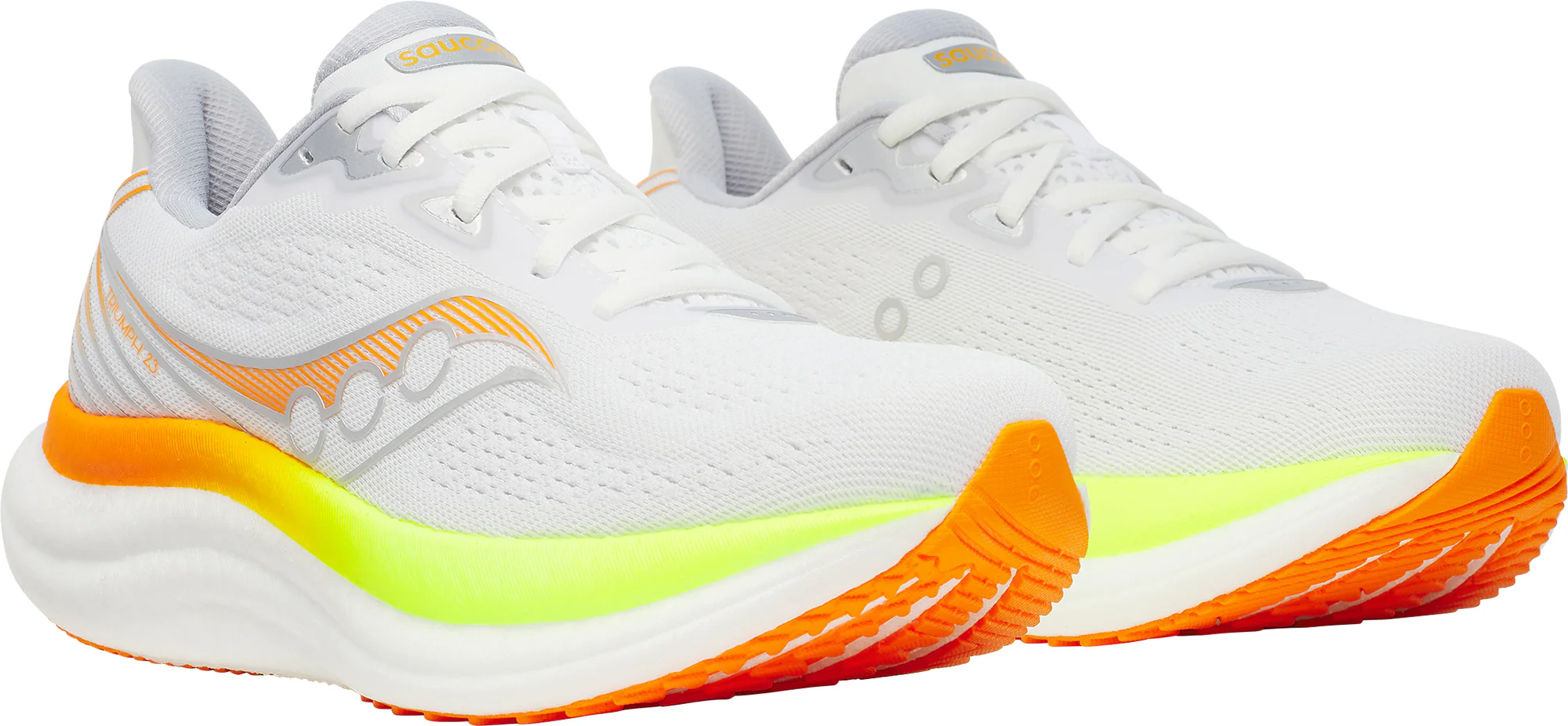 Saucony Triumph 23 Womens Running Shoes - White - Image 6